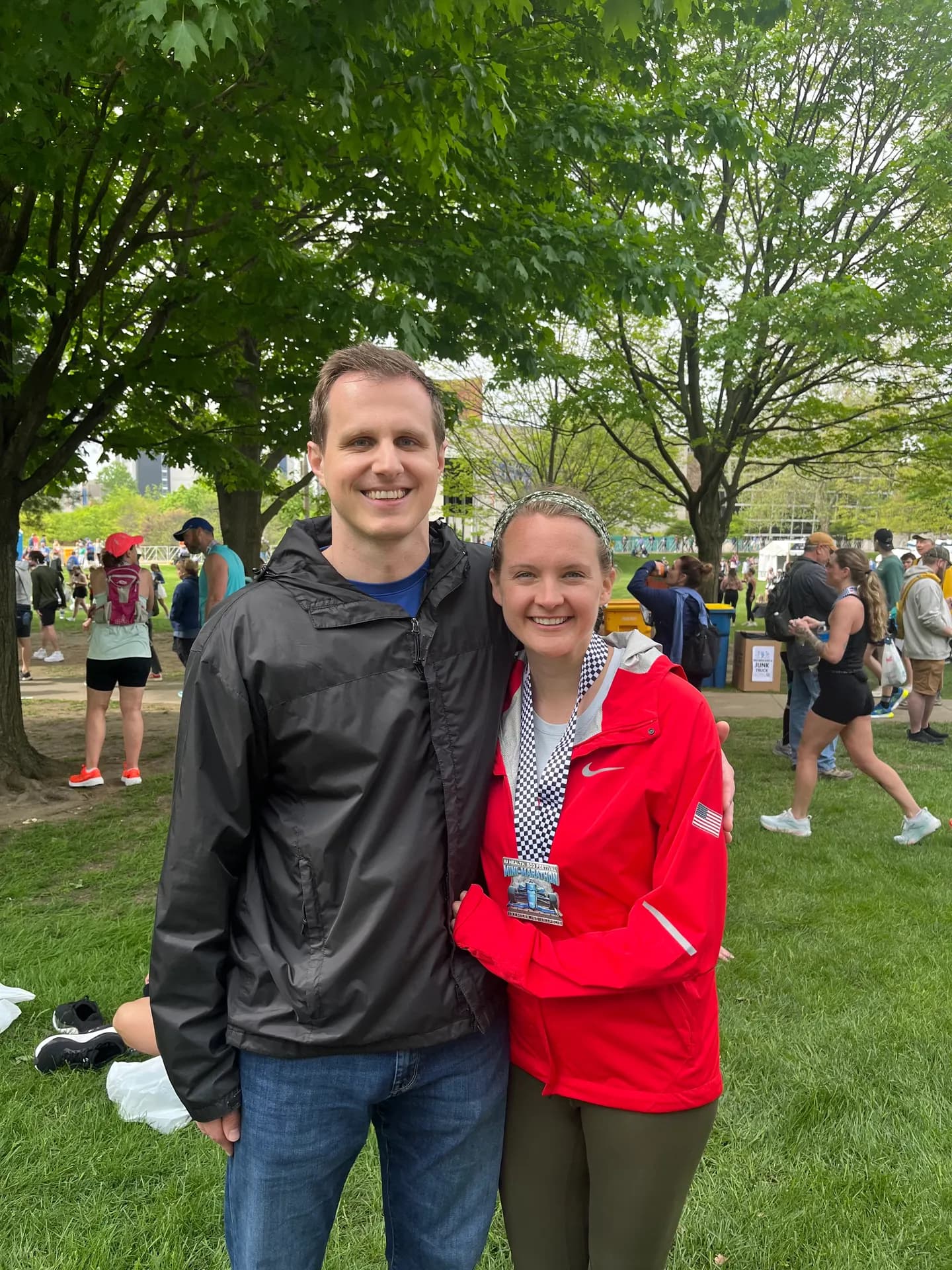 Phil and his wife after the Mini-Marathon