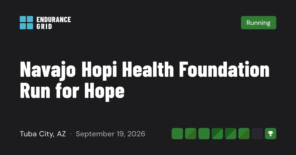 Navajo Hopi Health Foundation Run for Hope 2026 — Running in Tuba City ...