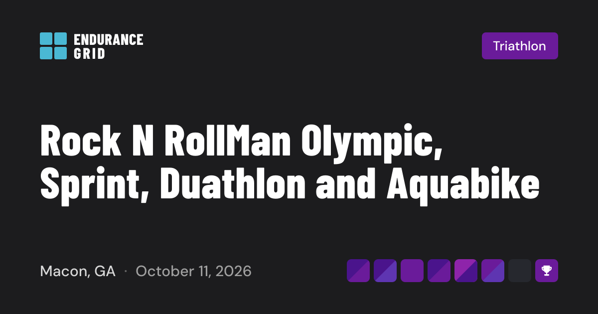 Rock N RollMan Olympic, Sprint, Duathlon and Aquabike 2026 — Triathlon ...
