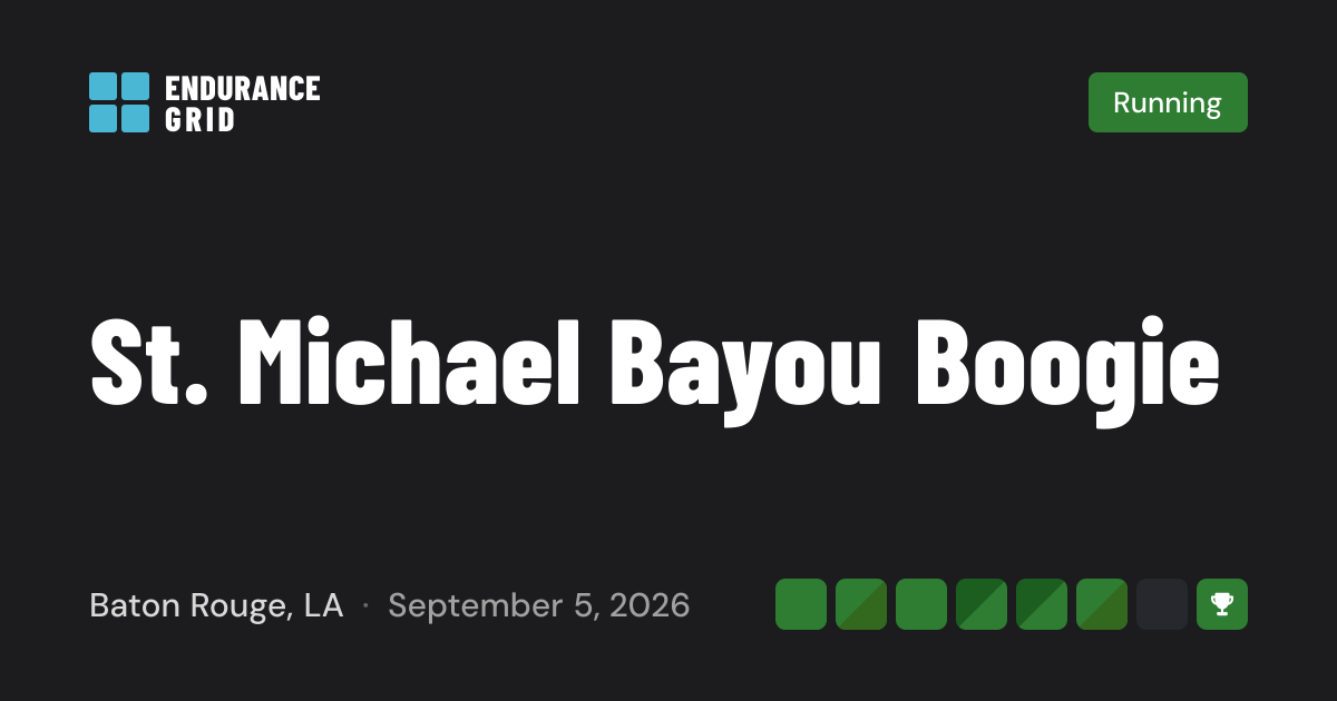 St. Michael Bayou Boogie 2026 — Running in Baton Rouge, LA