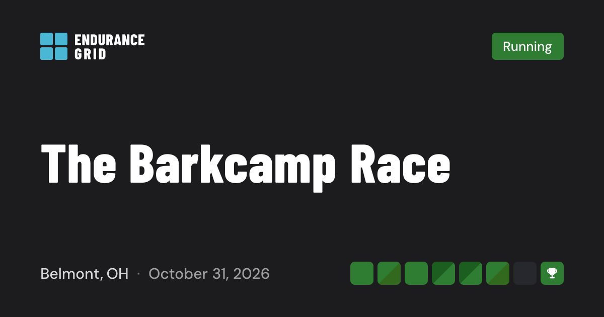 The Barkcamp Race 2026 — Running & More in Belmont, OH
